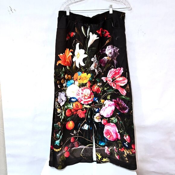 Jan Davidsz de Heem Floral Cotton Skirt  Long Maxi Art History Fine Art  Size 2X - Picture 7 of 9